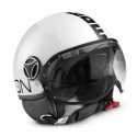 Casco Fighter Classic Bianco Nero