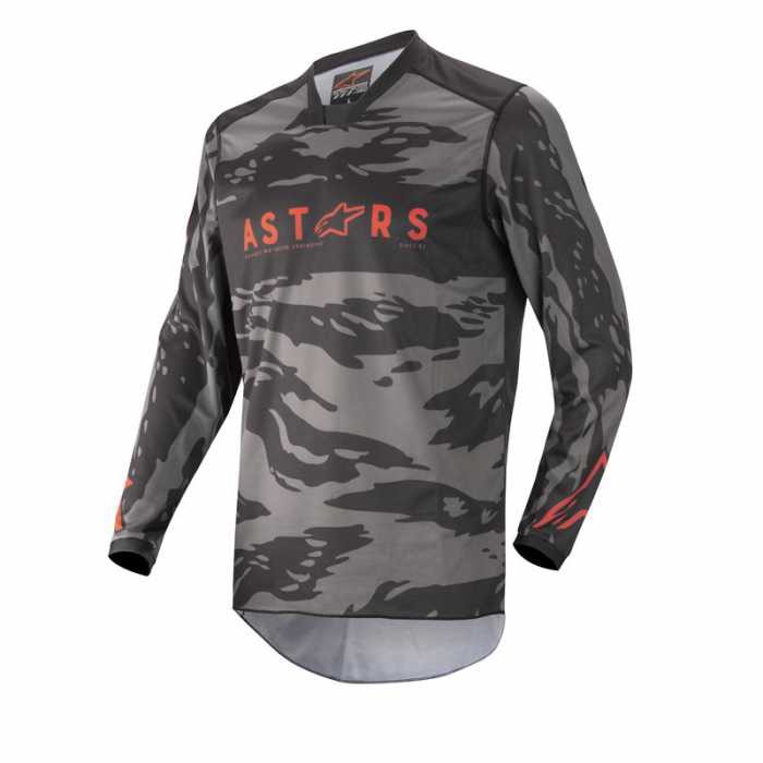 Maglia Racer Tactical Jersey Grigio Rosso