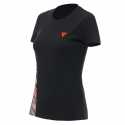 T-shirt Logo Lady Nero Rosso