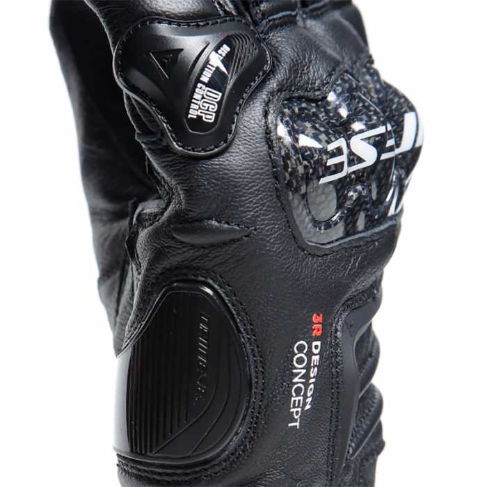 Guanti Moto In Pelle Racing Dainese STEEL-PRO Nero Bianco Rosso Vendita  Online 