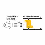 Resistenze pre-cablate con connettori rapidi, 2 pz - 12V - 6 OHM - 25 W