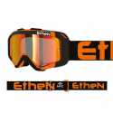 Maschera Ethen 05R Nero Arancio Lente Arancio