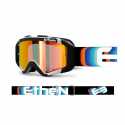 Maschera Ethen 05R Nero Multicolor Lente Rossa