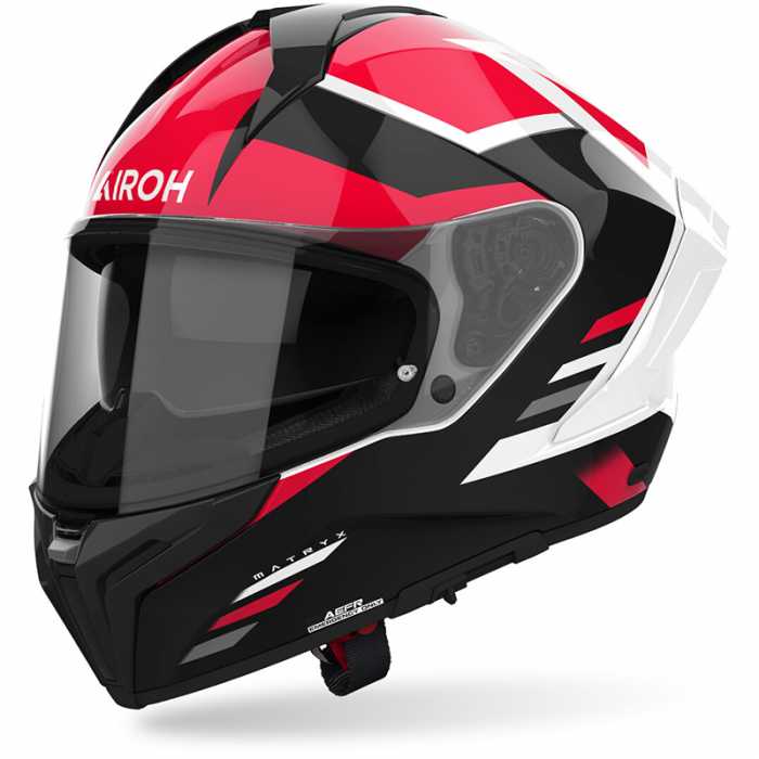 Casco Matrix Thron Rosso Bianco Nero