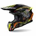 Casco Twist 3 Toxic Nero Arancio Giallo