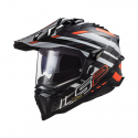 Casco MX701 06 Explorer Carbon Edge Arancio