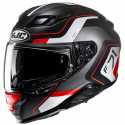 Casco F71Arcan Nero Bianco Rosso Opaco MC1SF