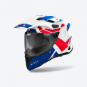 Casco Commander2 Reveal Bianco Blu Rosso