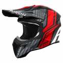 Casco Aviator Ace 2 Proud Rosso Grigio Nero Opaco