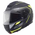 Casco C5 Omega Nero Opaco Giallo