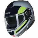 Casco N90-3  06 Roboto N-com Grigio Giallo