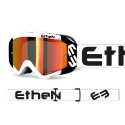 Maschera Ethen 05R Bianco Nero Lente Specchiata