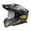 Casco A-SRS Spike V25 Nero Opaco Giallo