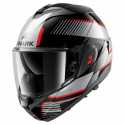 Casco Oxo Sikter Nero Cromo Rosso