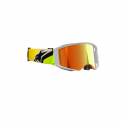 Maschera Alpinestars Supertech Corp Giallo Fluo Grigio Lente Rossa