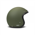 Casco Jet Retro Verde Opaco