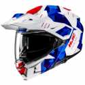 Casco HJC i80 Roki MC21 Bianco Blu Rosso