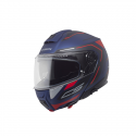 Casco C5 Omega Blu Opaco Rosso