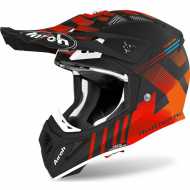 Casco Moto Cross Enduro Airoh STRIKER ORANGE MATT AXE , SPEDIZIONE  GRATUITE!!!!