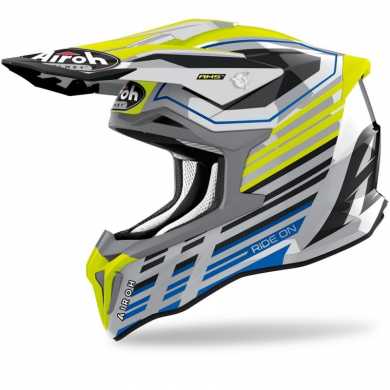 casco Ls2 MX436 Pioneer Evo Router Giallo Alta Visibilità