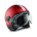 Casco Fighter Classic Rosso Bianco